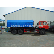 CLW China Dongfeng Gran camión de basura rojo, 6x4 camión de basura